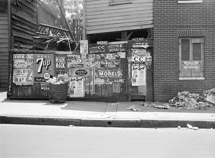 Rear Of Grocery Store, Baltimore, Maryland, 1938