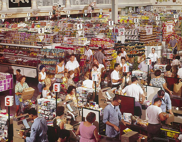 The Super Giant Supermarket In Rockville, Maryland, 1964