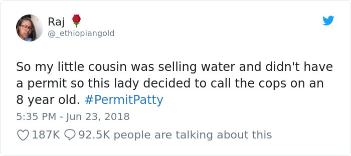 Woman Calls Cops On 8-Year-Old Selling Water, So Internet Digs Up Some Interesting Facts About Her Woman Calls Cops On 8-Year-Old Selling Water, So Internet Digs Up Some Interesting Facts About Her