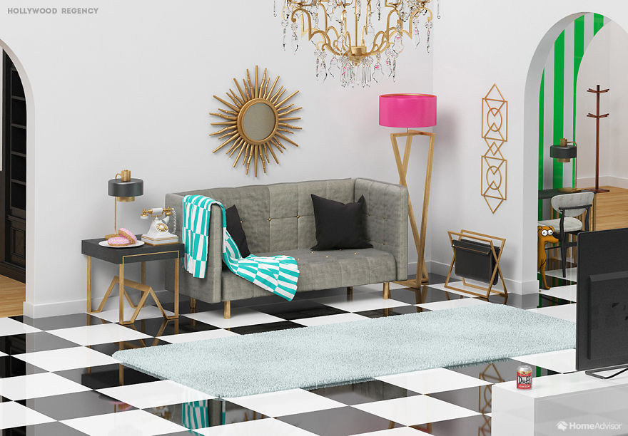 Here’s How The Simpsons Living Room Might Look If They Changed The Style Here’s How The Simpsons Living Room Might Look If They Changed The Style
