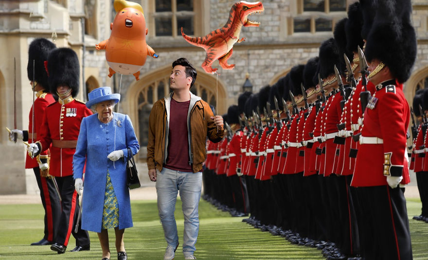 Had An Amazing Day At Windsor Castle, But Finished Only Second Place In The Annually "Who Has The Coolest Balloon" Competition