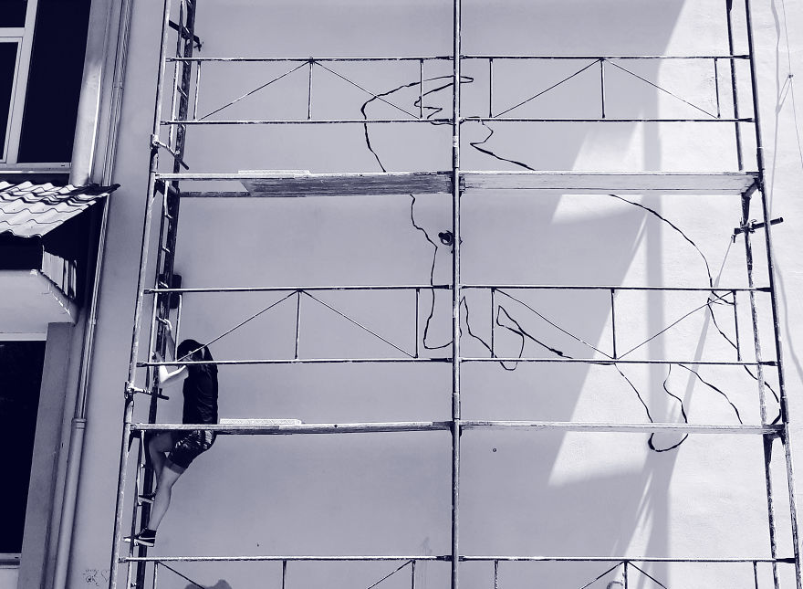 Tribute Mural For Sudan- The Last Male Northern White Rhino By Paula Duță & The Orion At Sisaf 2018