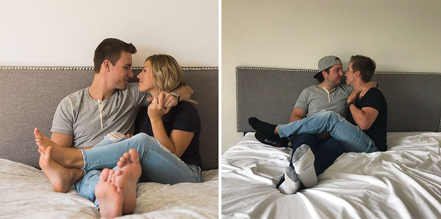 10+ Photos Of Bridal Party's Hilarious Attempt To Recreate Couple's Engagement Photos!