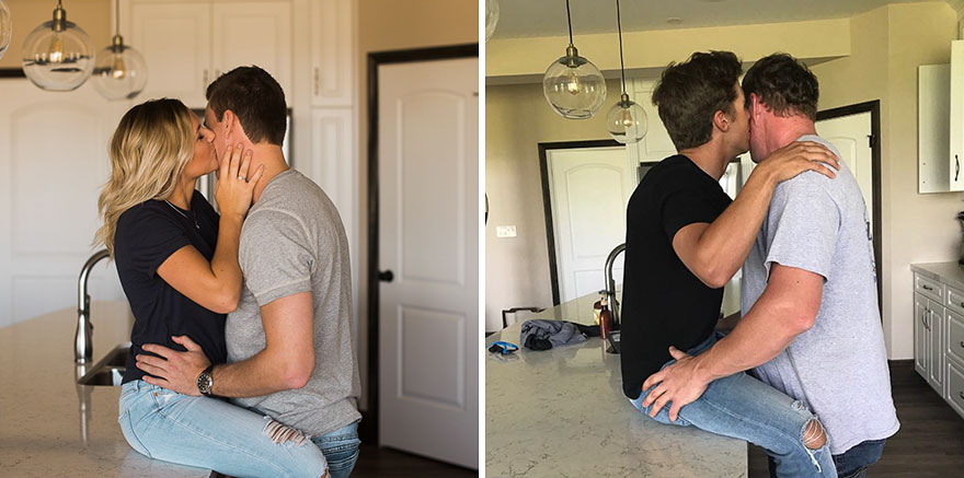 10+ Photos Of Bridal Party's Hilarious Attempt To Recreate Couple's Engagement Photos!