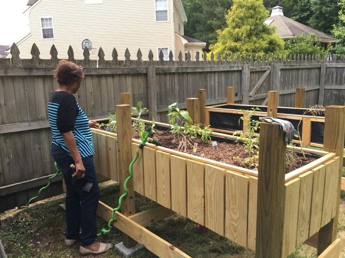 So My Mom's Husband Built My Grandma A Garden Bed To Avoid Her Having To Bend Down. Ladies And Gentlemen, A Man