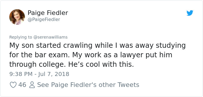 Serena Williams Tweets She Missed Her Daughter's First Steps, And Chrissy Teigen Comforts Her In The Best Way Possible Serena Williams Tweets She Missed Her Daughter's First Steps, And Chrissy Teigen Comforts Her In The Best Way Possible