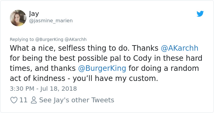 Sick Dog Get His Dream Fullfilled By Burger King After They Offer Free Burgers For The Rest Of His Life