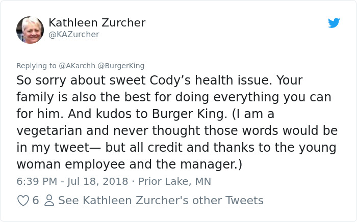 Sick Dog Get His Dream Fullfilled By Burger King After They Offer Free Burgers For The Rest Of His Life