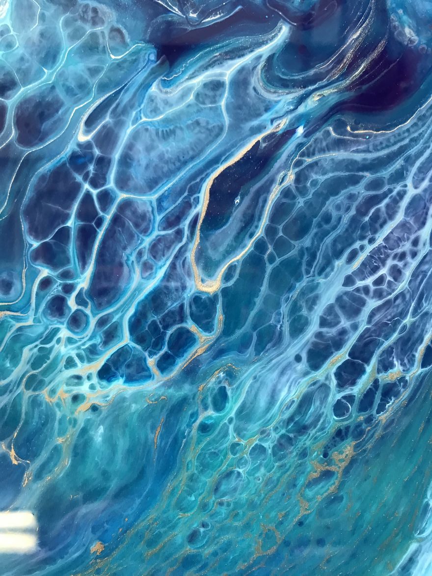 I Am An Abstract Resin Artist From Florida Who Specializes In Wave And Beach Paintings I Am An Abstract Resin Artist From Florida Who Specializes In Wave And Beach Paintings