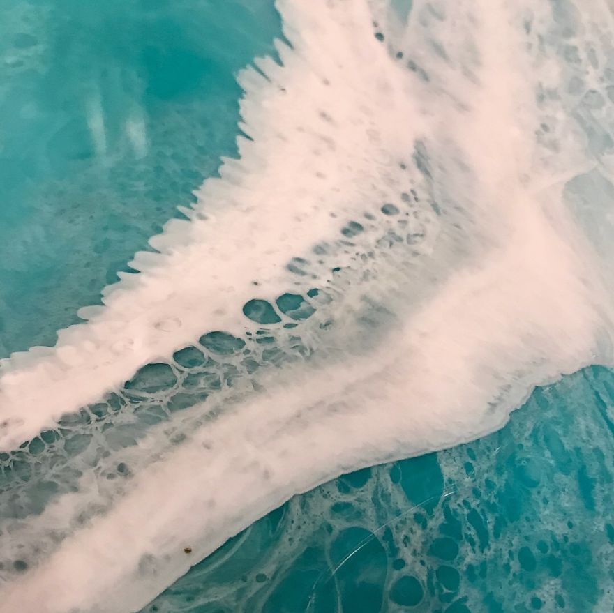 I Am An Abstract Resin Artist From Florida Who Specializes In Wave And Beach Paintings I Am An Abstract Resin Artist From Florida Who Specializes In Wave And Beach Paintings