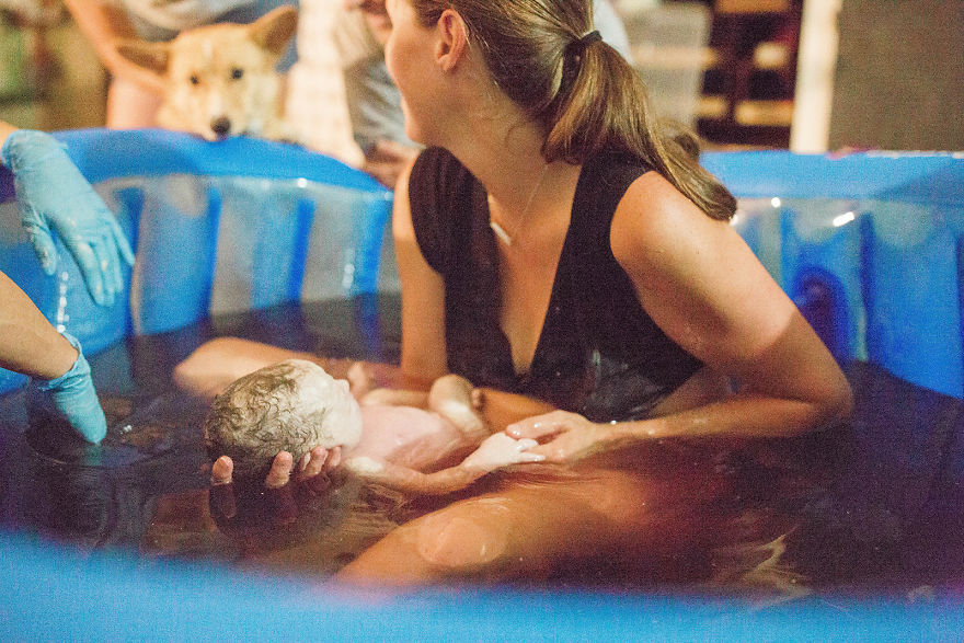 Mom Giving Birth Doesn’t Realize Her Corgi Never Leaves Her Side, Then Photographer Shows Her These Pics Mom Giving Birth Doesn’t Realize Her Corgi Never Leaves Her Side, Then Photographer Shows Her These Pics