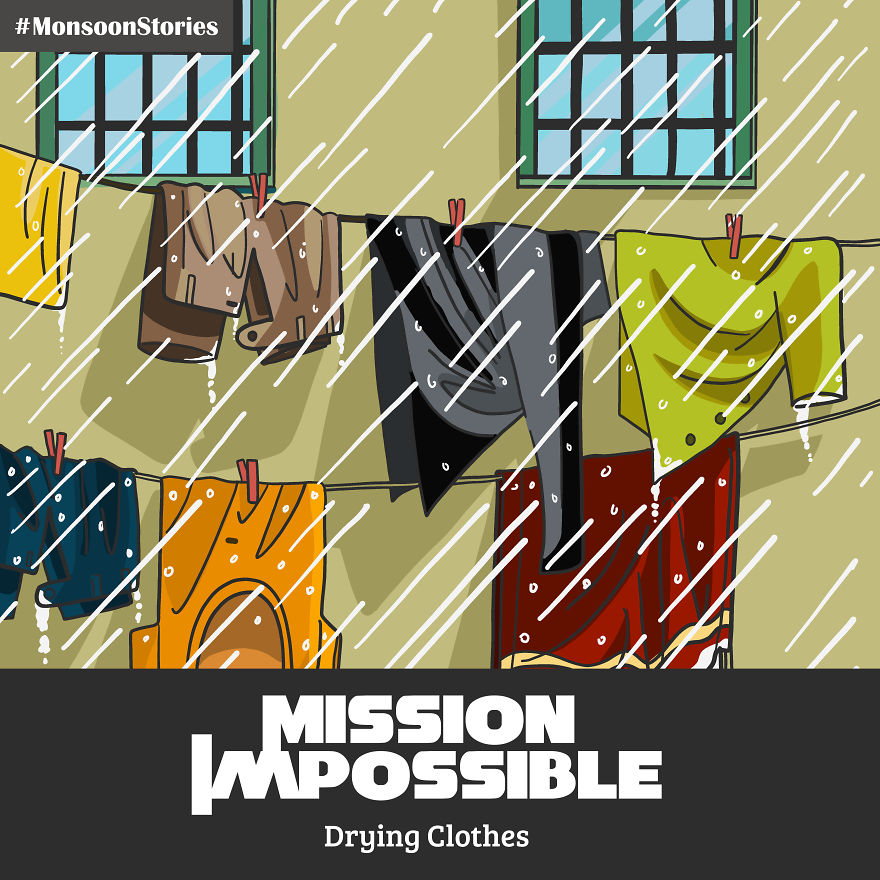 This Monsoon Season, I Created Illustrations Stories By Linking Bollywood And Hollywood Movie Titles This Monsoon Season, I Created Illustrations Stories By Linking Bollywood And Hollywood Movie Titles