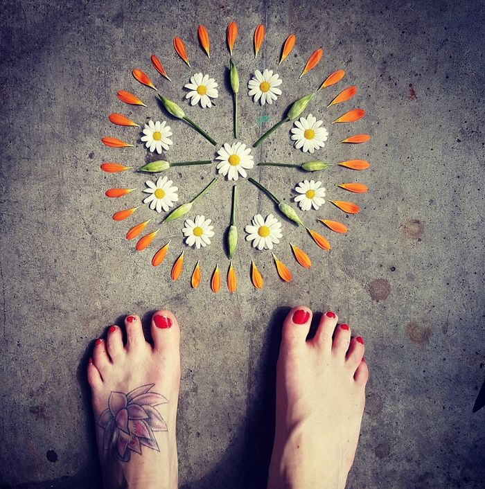 I Create Mandalas Out Of Nature Materials As A Way Of Meditation