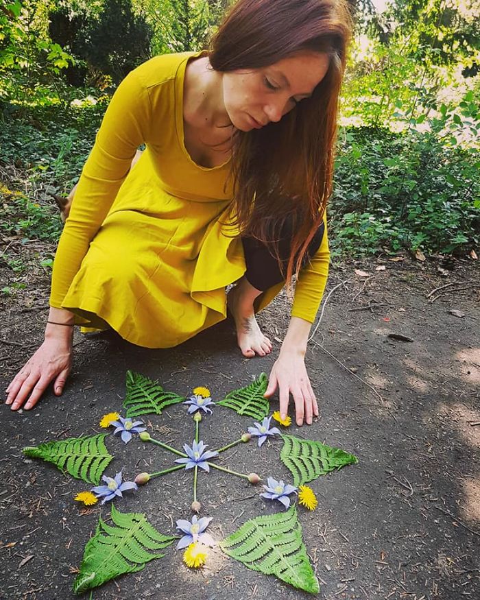 I Create Mandalas Out Of Nature Materials As A Way Of Meditation