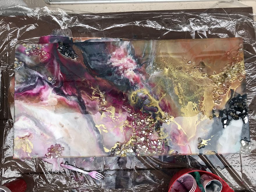 I Am An Abstract Resin Artist From Florida Who Specializes In Wave And Beach Paintings I Am An Abstract Resin Artist From Florida Who Specializes In Wave And Beach Paintings