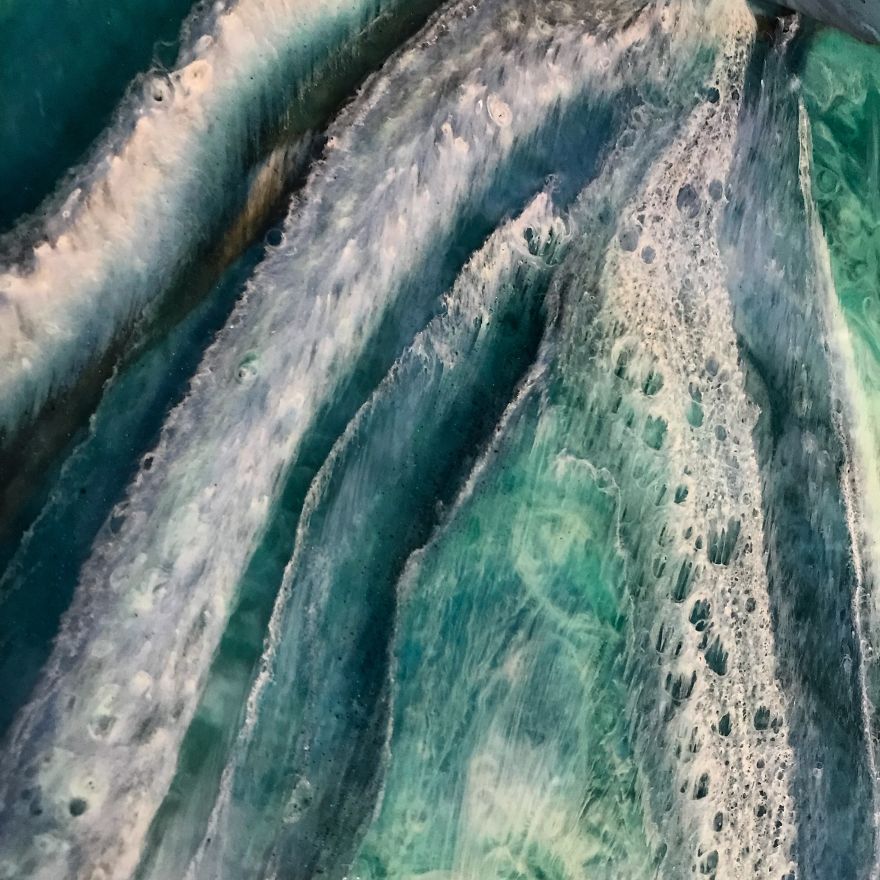 I Am An Abstract Resin Artist From Florida Who Specializes In Wave And Beach Paintings I Am An Abstract Resin Artist From Florida Who Specializes In Wave And Beach Paintings