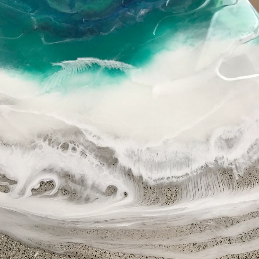 I Am An Abstract Resin Artist From Florida Who Specializes In Wave And Beach Paintings I Am An Abstract Resin Artist From Florida Who Specializes In Wave And Beach Paintings