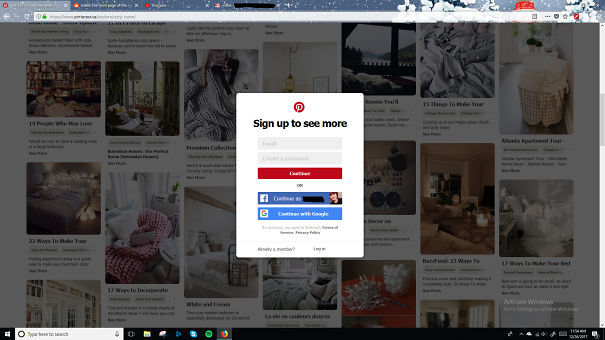 Why? Why Do I Need An Account Just To Look At Pinterest?