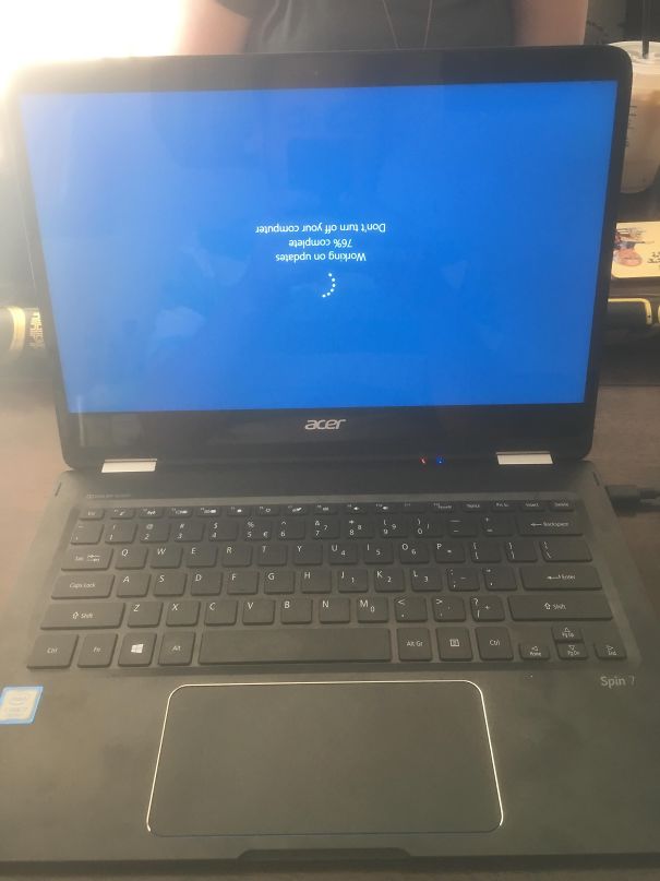 After Rebooting Required By A Windows Update. It's Like My Computer Pranked Me