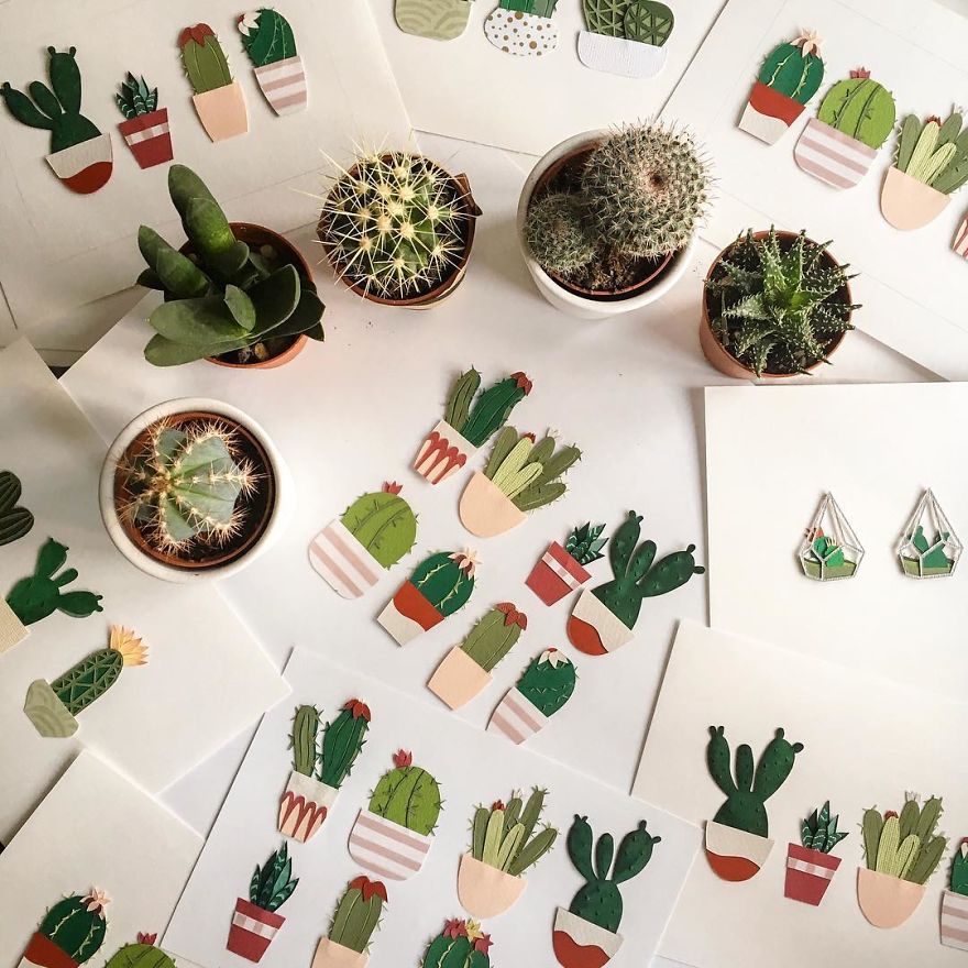 Russian Artist Creates Intricate Paper Plants Without Using Scissors Russian Artist Creates Intricate Paper Plants Without Using Scissors