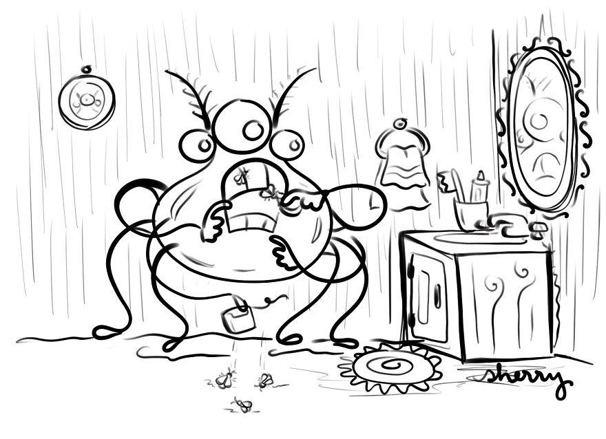 Silly Spiders Trying To Skate On Glass