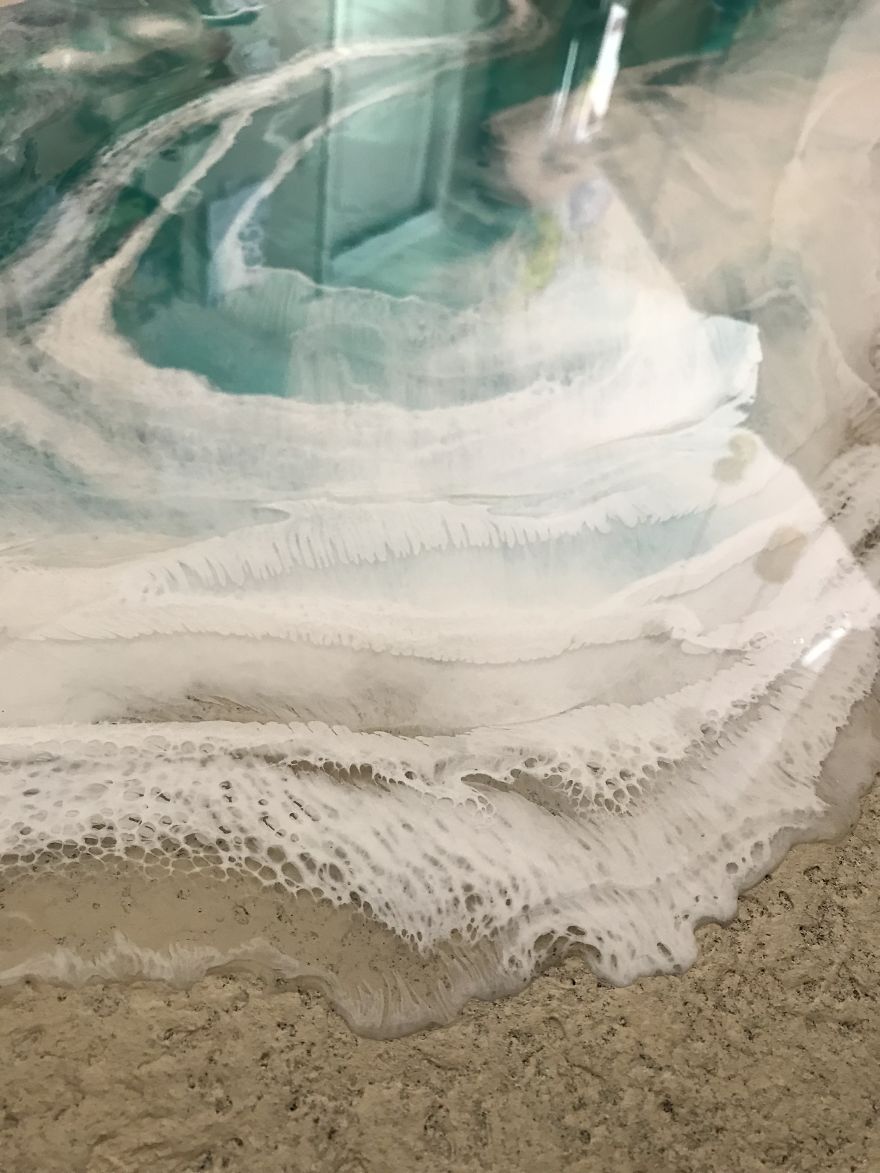 I Am An Abstract Resin Artist From Florida Who Specializes In Wave And Beach Paintings I Am An Abstract Resin Artist From Florida Who Specializes In Wave And Beach Paintings