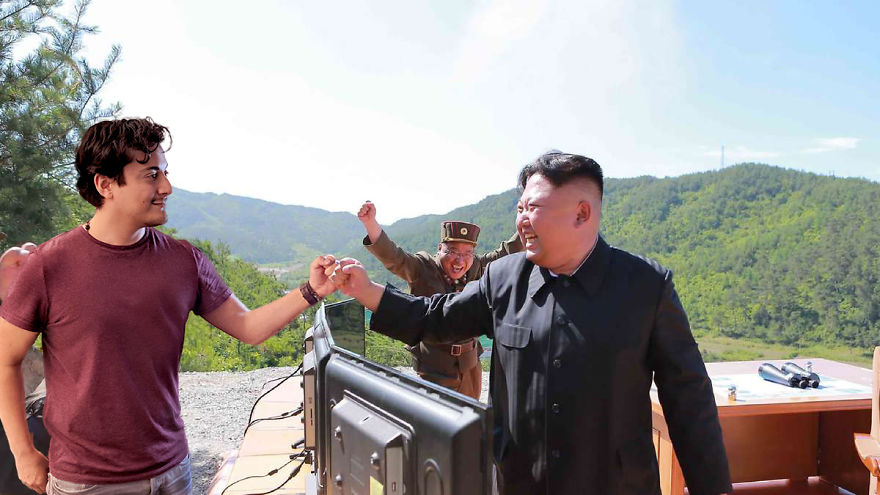 Picture Of The Exact Moment I Told Him The Good News, That His Brother Was Actually Just South Of The Border The Whole Time