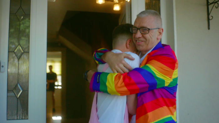 A Heartwarming Video Of Proud Dads Surprising Their Kids For Pride Has Gone Viral