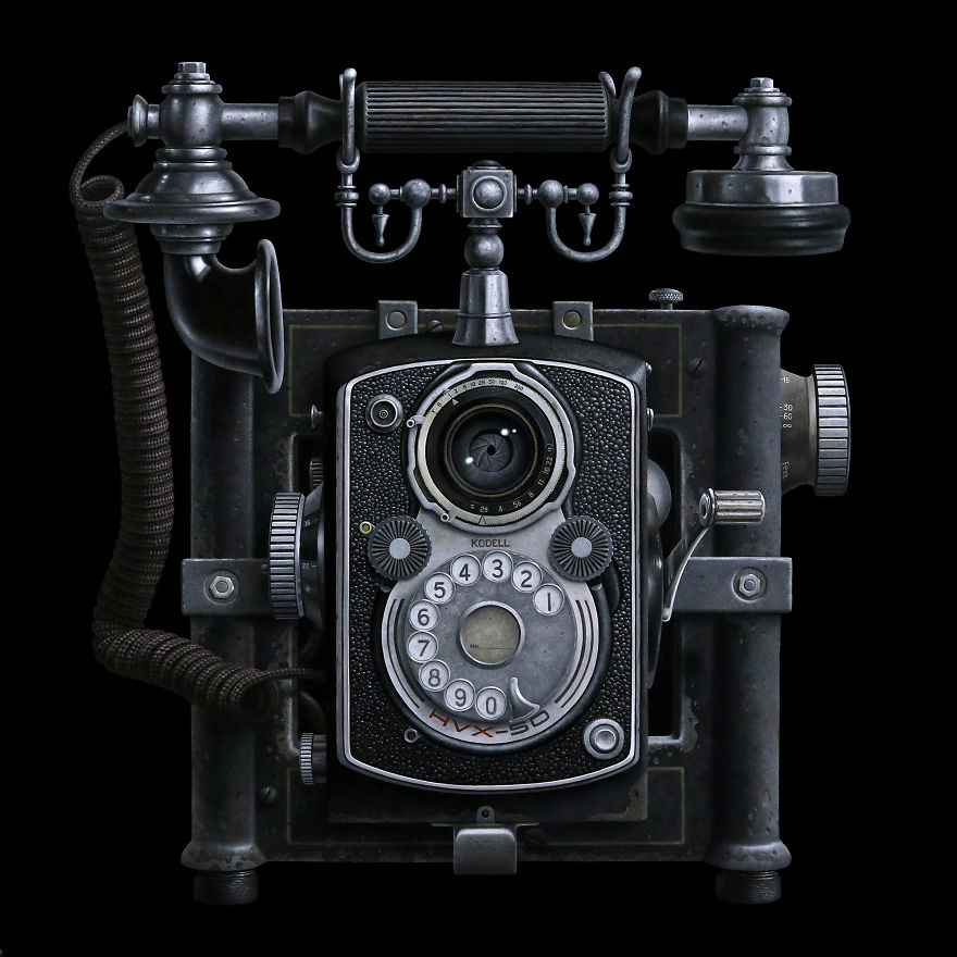 I Paint Hyperrealistic Oil Paintings Of Strange Antiques That Never Existed