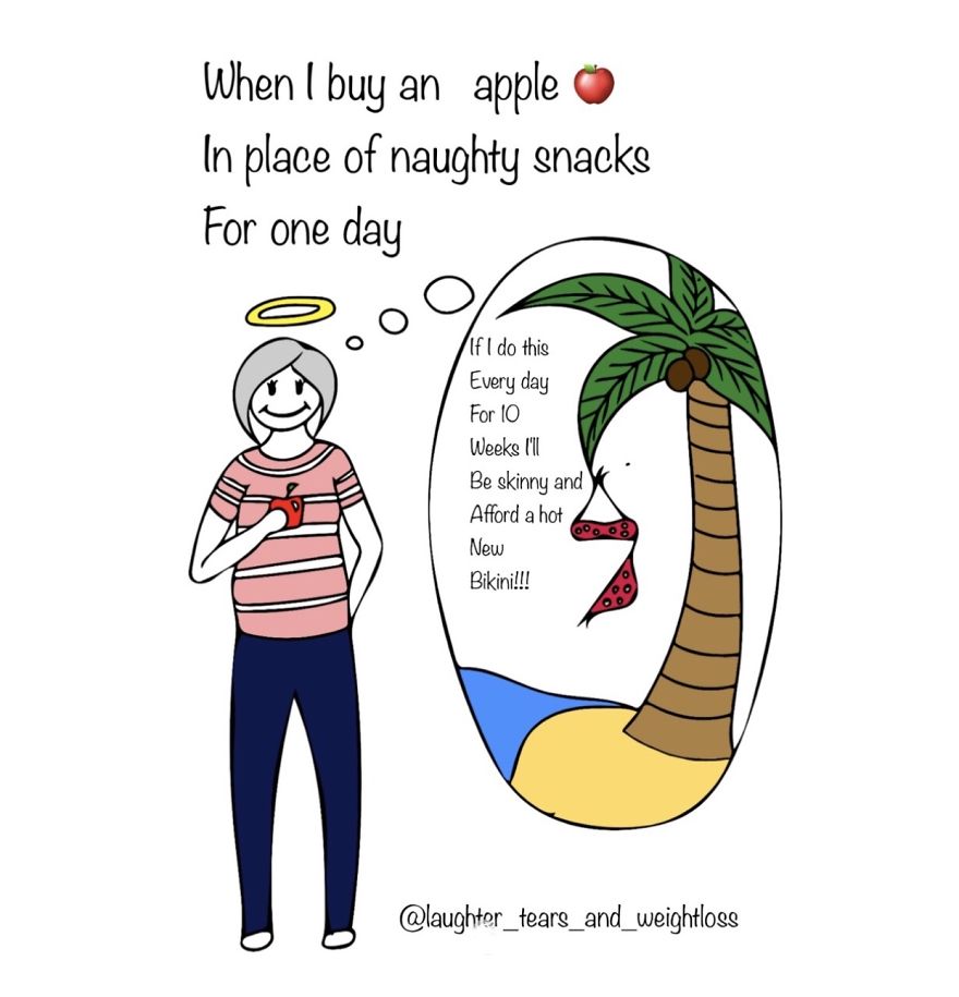 Laughter, Tears And Weightloss: An Artist Illustrates The Struggle