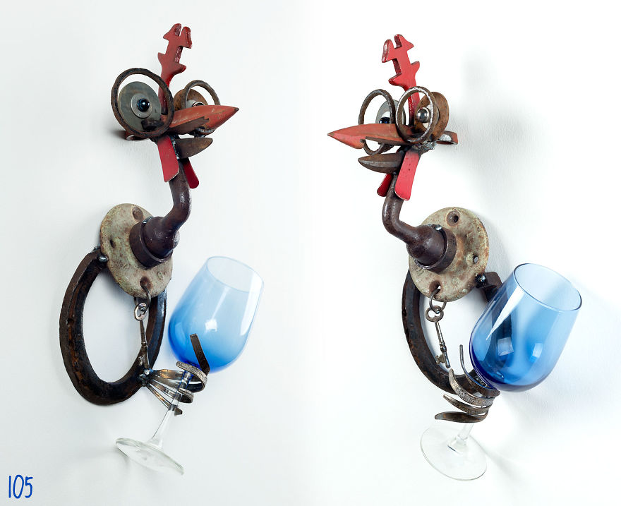 I Use Rusty Objects To Make A Brood Of "Wine Chicks" I Use Rusty Objects To Make A Brood Of "Wine Chicks"