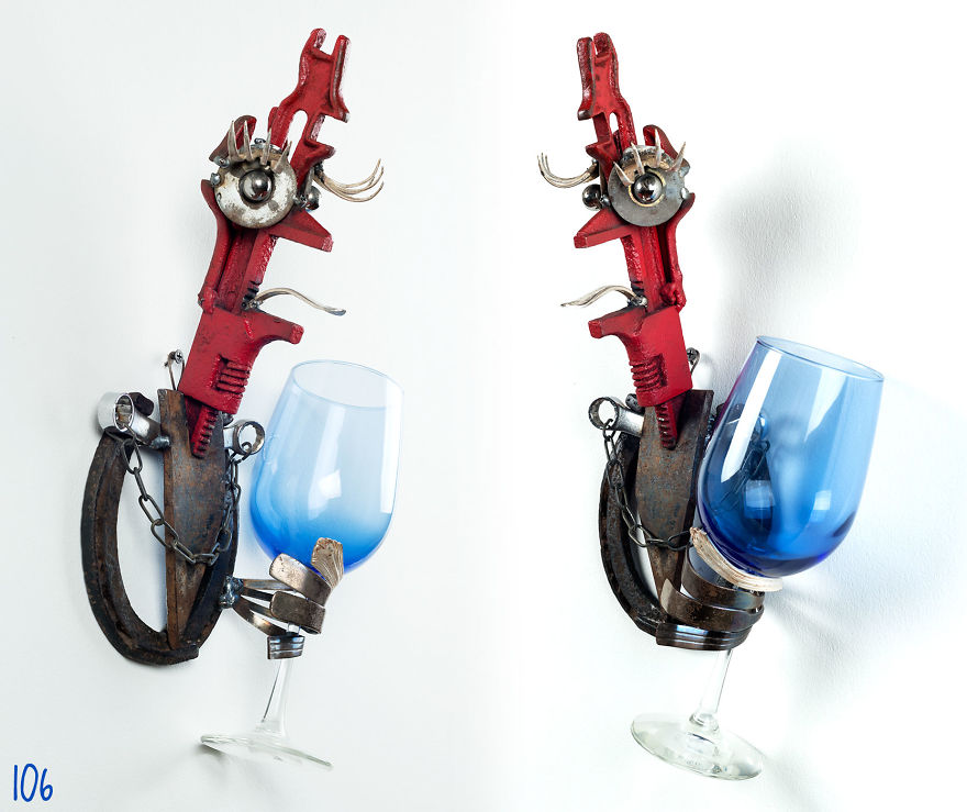 I Use Rusty Objects To Make A Brood Of "Wine Chicks" I Use Rusty Objects To Make A Brood Of "Wine Chicks"