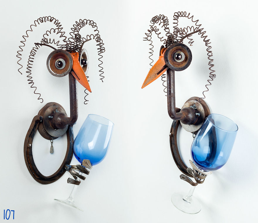 I Use Rusty Objects To Make A Brood Of "Wine Chicks" I Use Rusty Objects To Make A Brood Of "Wine Chicks"