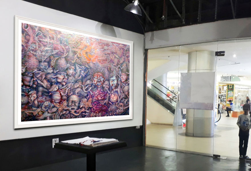 Ball Pen Drawings In Massive Sizes