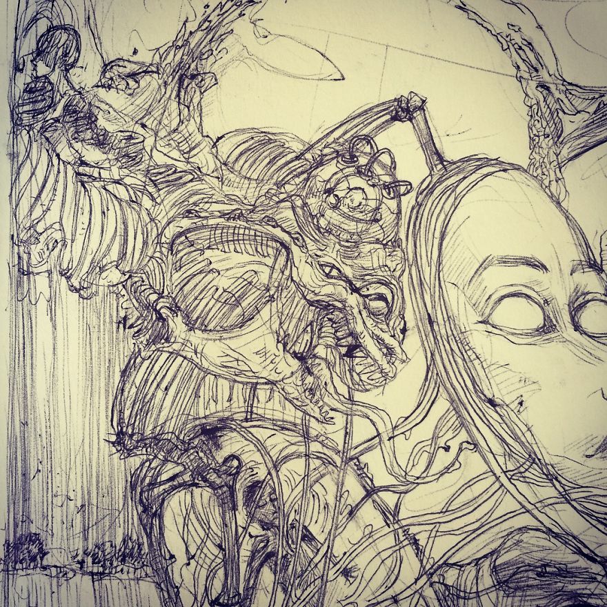 I Made Random Scribbles And Ended Up Drawing This