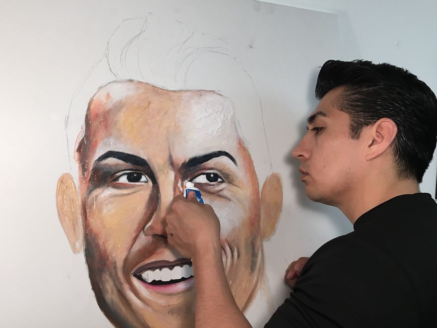 Amazing World Cup Players Portraits Made Completely With Toothpaste Amazing World Cup Players Portraits Made Completely With Toothpaste