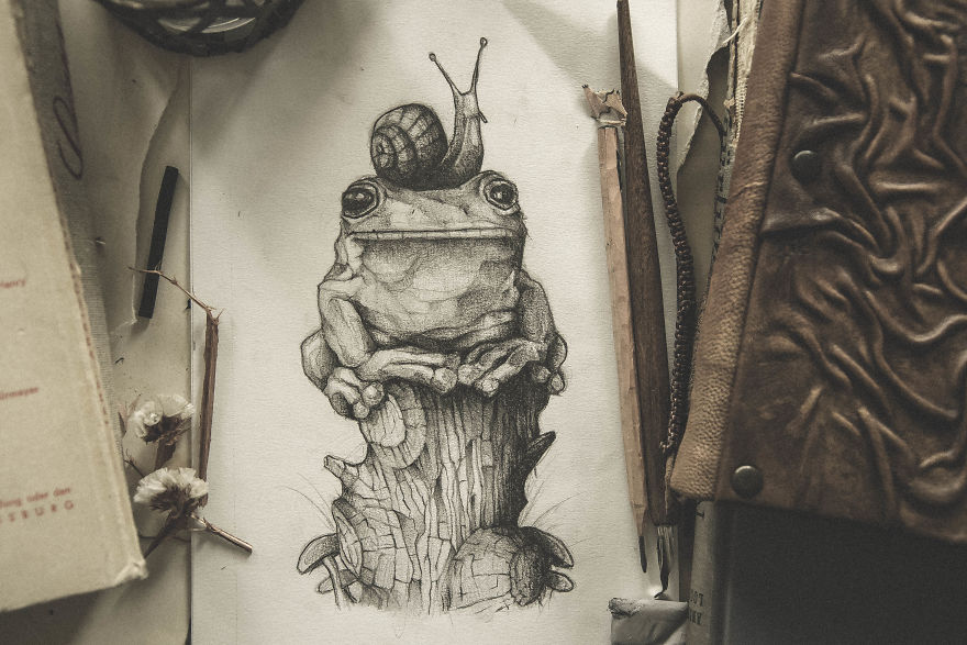 My Sketchbook Drawing Collection Of Animals 2017-18