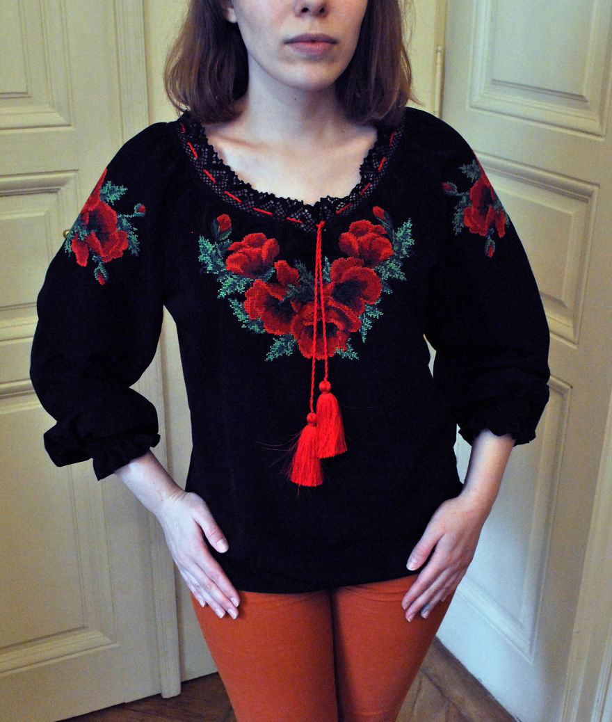 I Create This Beautiful Embroidered Dresses And Blouses For Everyone And To Any Size.