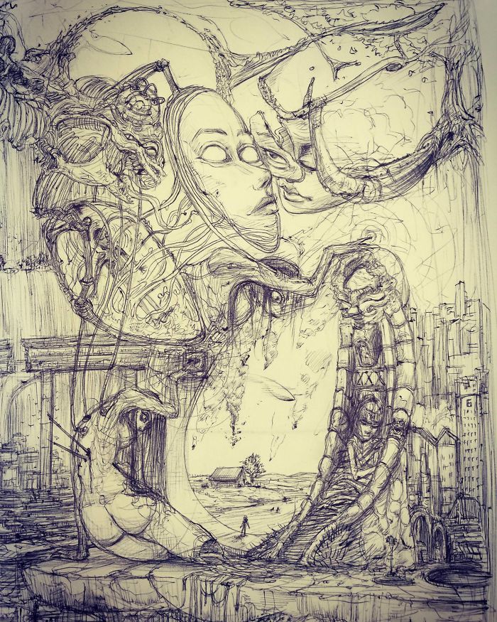 I Made Random Scribbles And Ended Up Drawing This