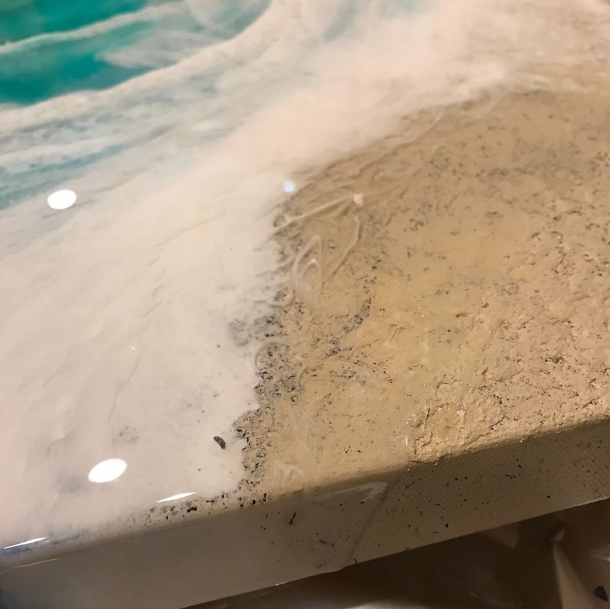 I Am An Abstract Resin Artist From Florida Who Specializes In Wave And Beach Paintings I Am An Abstract Resin Artist From Florida Who Specializes In Wave And Beach Paintings
