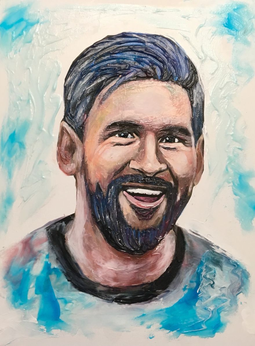 Amazing World Cup Players Portraits Made Completely With Toothpaste Amazing World Cup Players Portraits Made Completely With Toothpaste