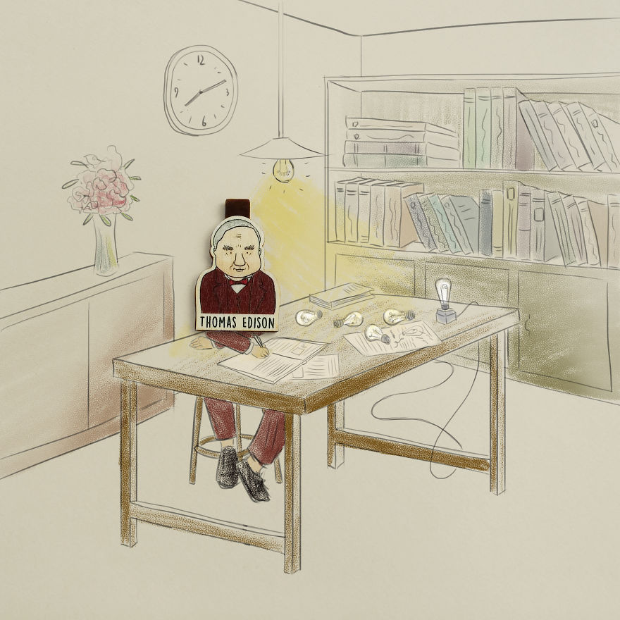 Edison Was An Inquisitive Child But A Poor Student As His Mind Often Wandered. Teachers Thought Edison Was "Addled"