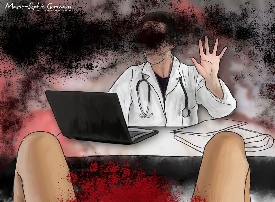 I Make Rough Drawings To Show The Reality Of Endometriosis I Make Rough Drawings To Show The Reality Of Endometriosis