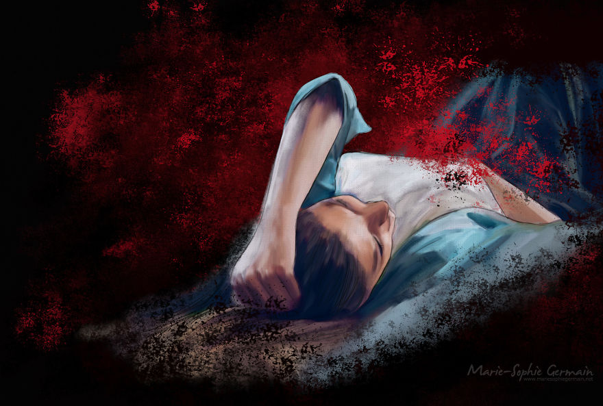 I Make Rough Drawings To Show The Reality Of Endometriosis