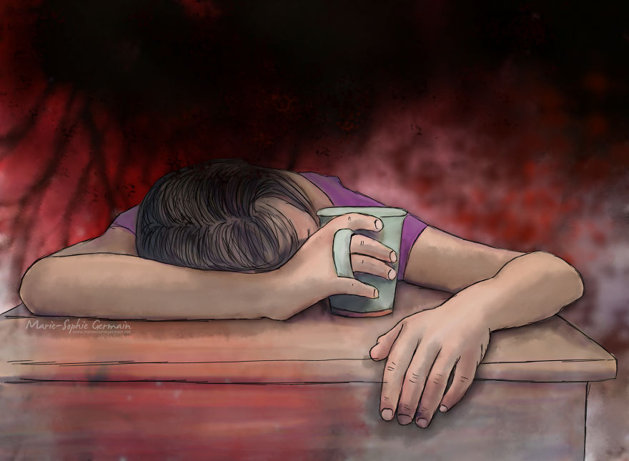 I Make Rough Drawings To Show The Reality Of Endometriosis I Make Rough Drawings To Show The Reality Of Endometriosis