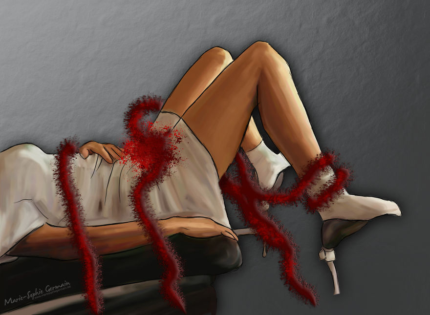 I Make Rough Drawings To Show The Reality Of Endometriosis I Make Rough Drawings To Show The Reality Of Endometriosis