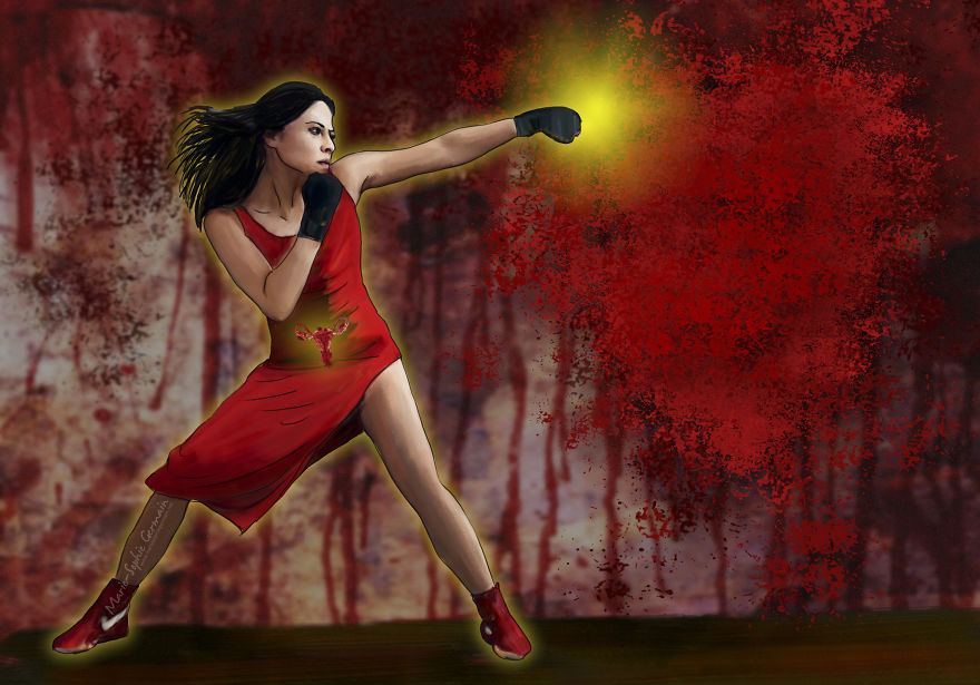 I Make Rough Drawings To Show The Reality Of Endometriosis I Make Rough Drawings To Show The Reality Of Endometriosis