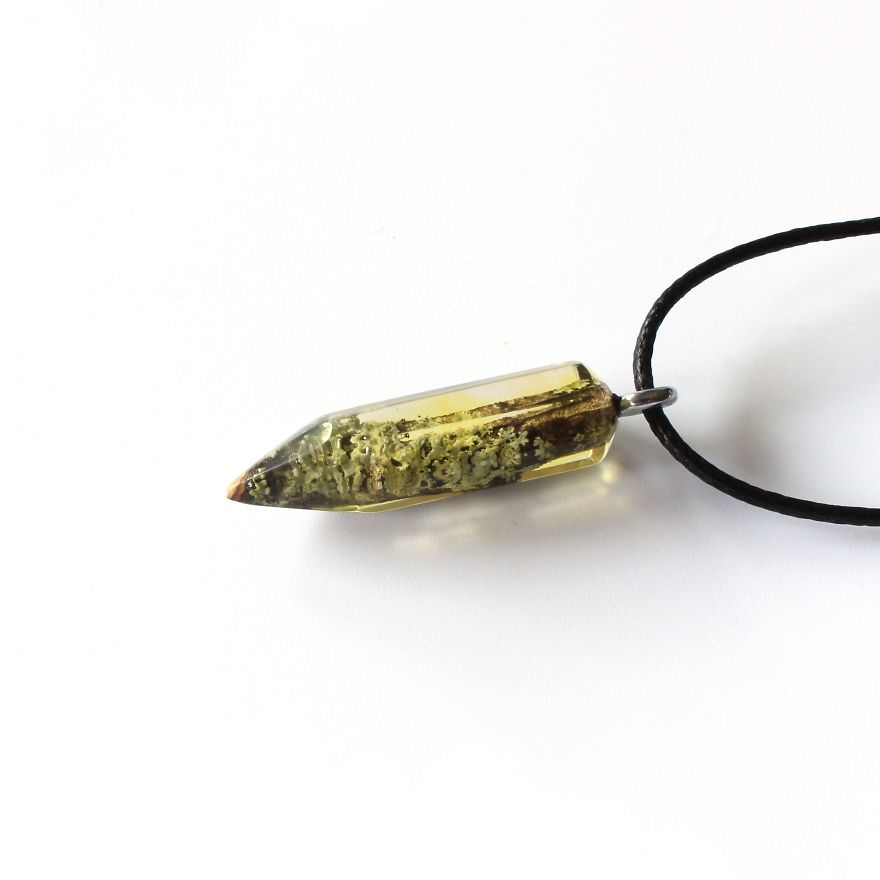 Wood, Resin, Opal Jewelry