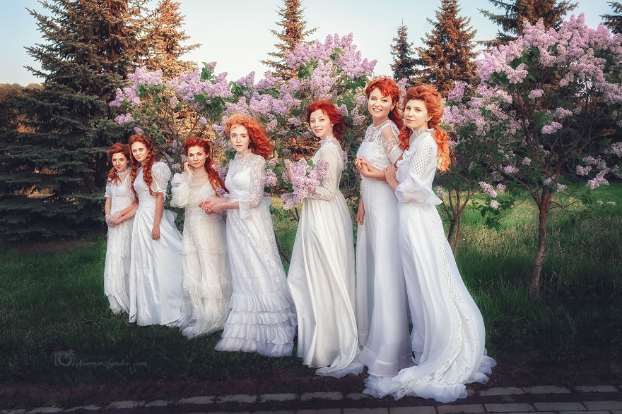 I Combined Vintage And Redheads To Recreate Paintings From The Past