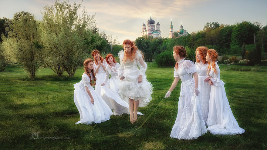 I Combined Vintage And Redheads To Recreate Paintings From The Past